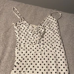 Caution to the wind jumpsuit white and black